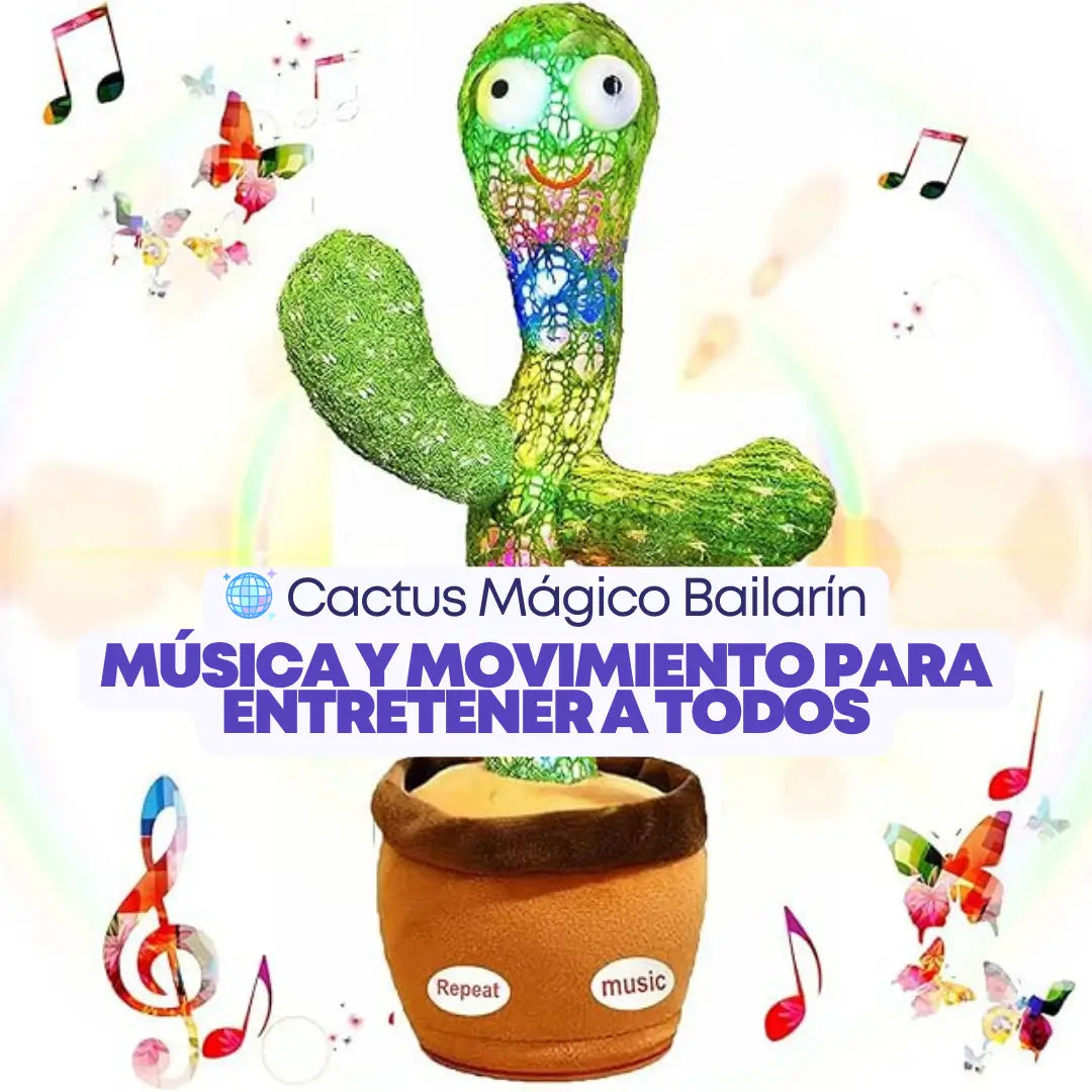 🌵Cactus Mágico Bailarín - Diversión Sin Fin para Grandes y Pequeños🌠