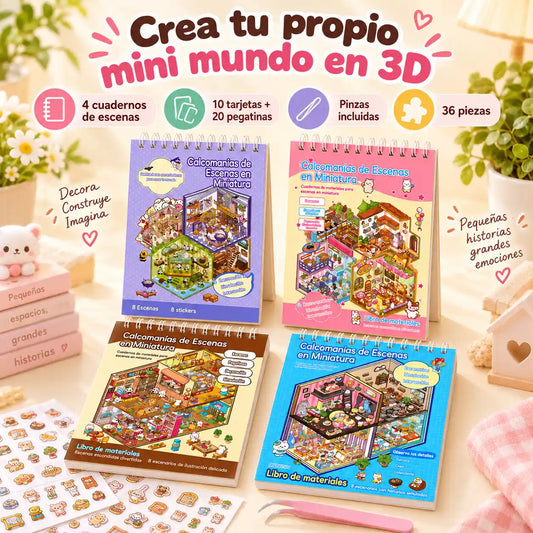 El set de pegatinas 3D que convierte 20 minutos de estrés en 20 minutos de paz