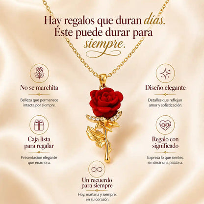 El collar que le recuerda todos los días que tu amor no se marchita