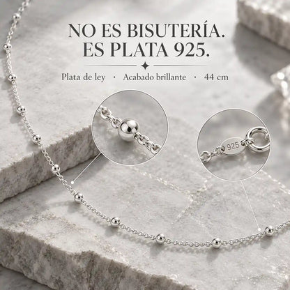 La gargantilla de plata 925 que no se pone verde ni te irrita la piel