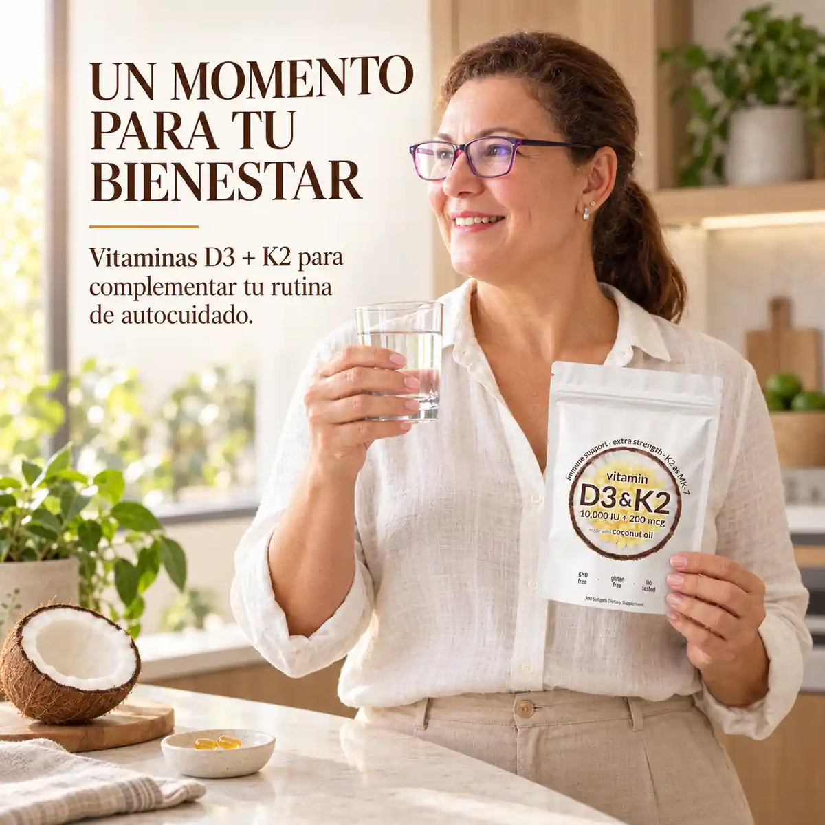 Energía y Huesos Fuertes Otra Vez. Con 1 Cápsula al Día.