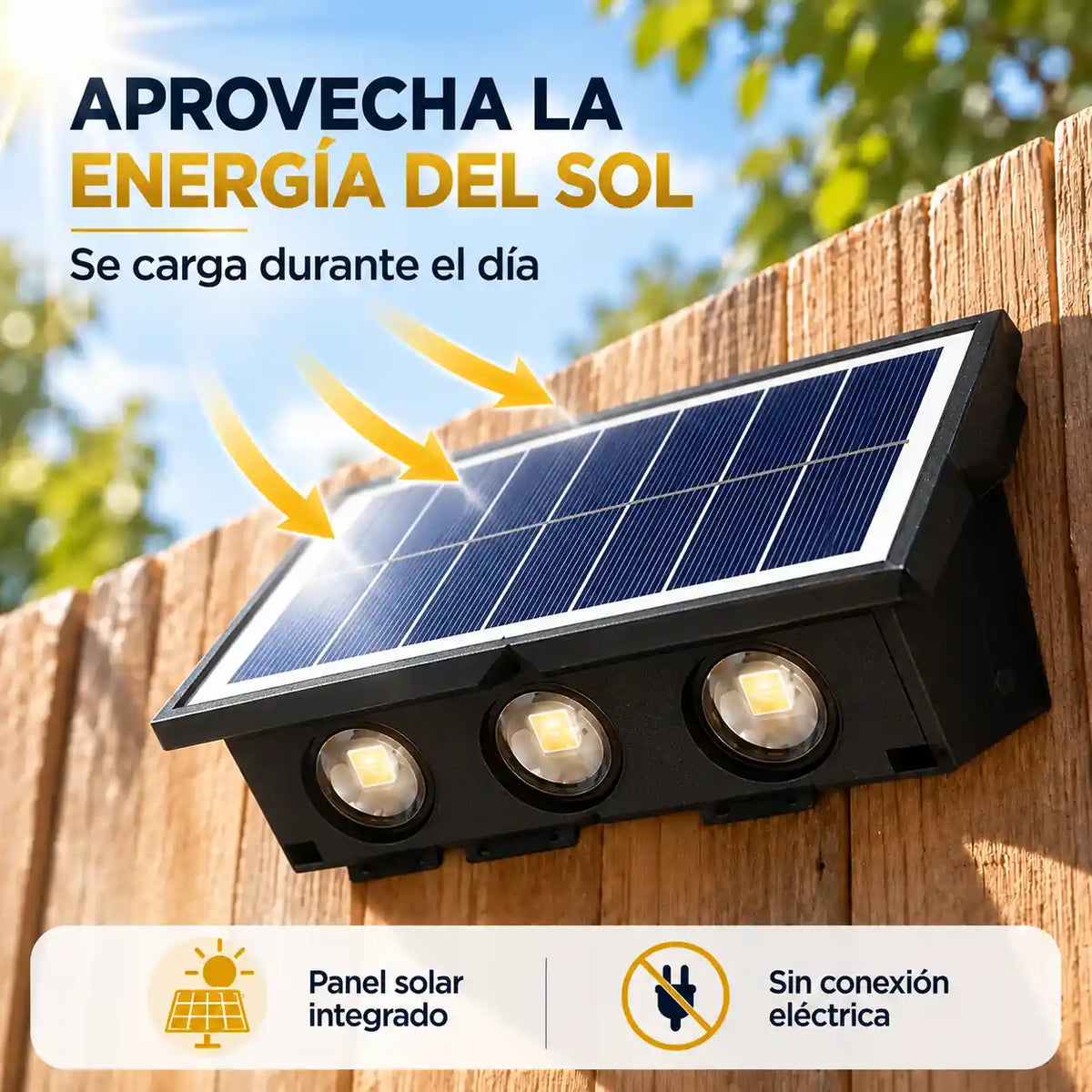La luz que enciende tu fachada sola, cada noche, sin gastar ni un centavo de electricidad