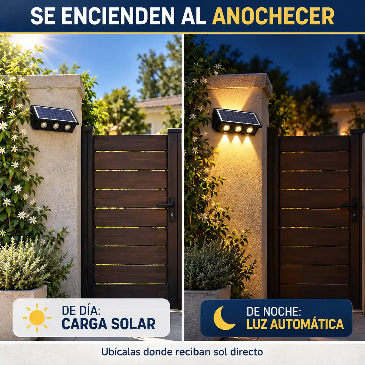 La luz que enciende tu fachada sola, cada noche, sin gastar ni un centavo de electricidad