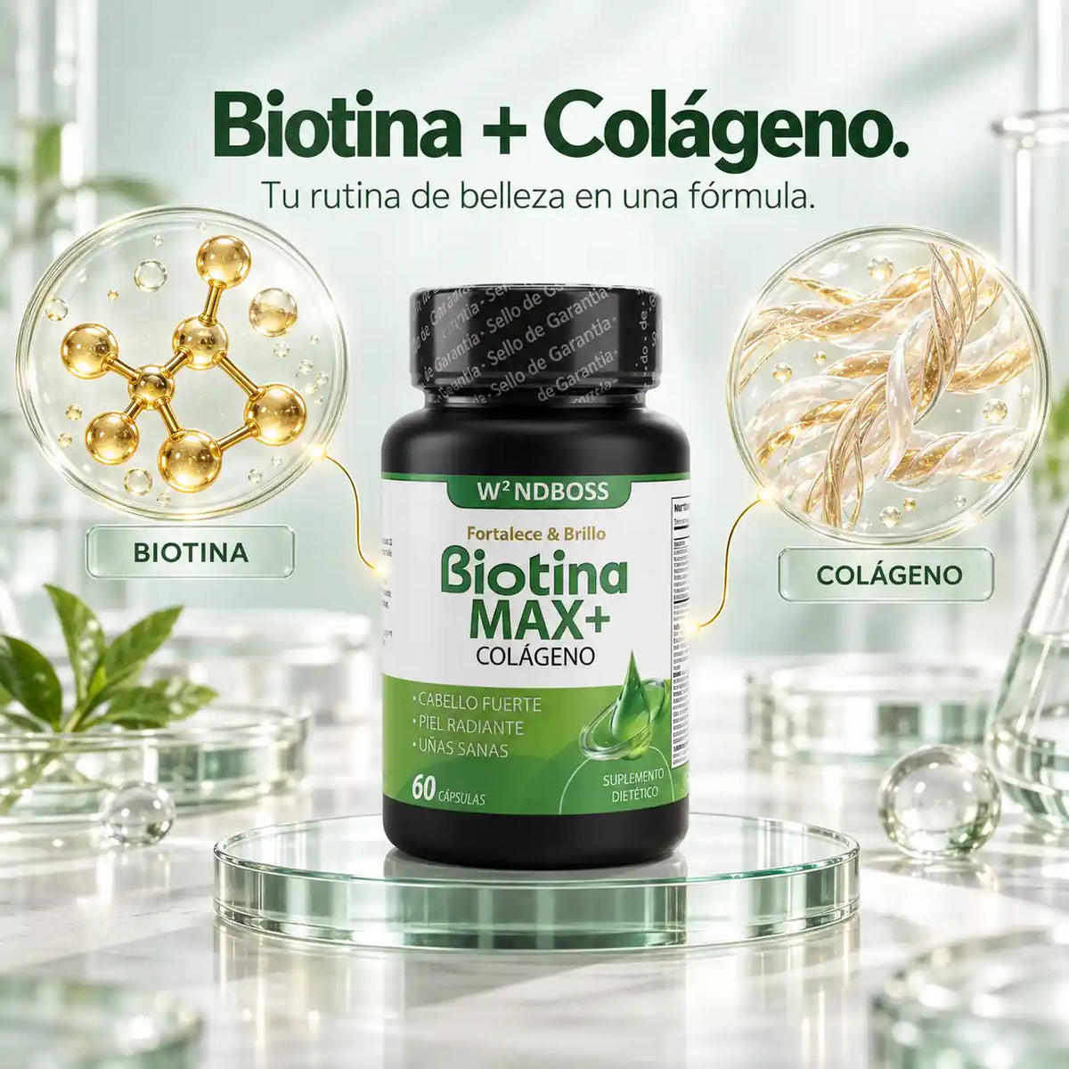 Menos Cabello en el Cepillo. Uñas que Ya No Se Quiebran.