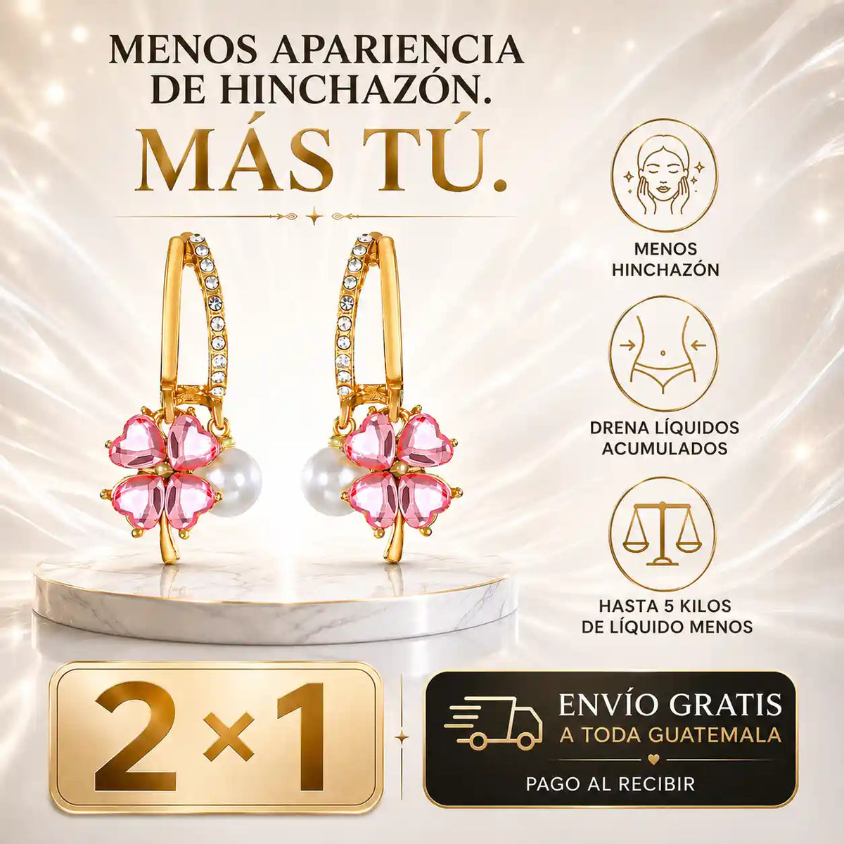 Los aretes que drenan tu cuerpo sin pastillas ni dietas