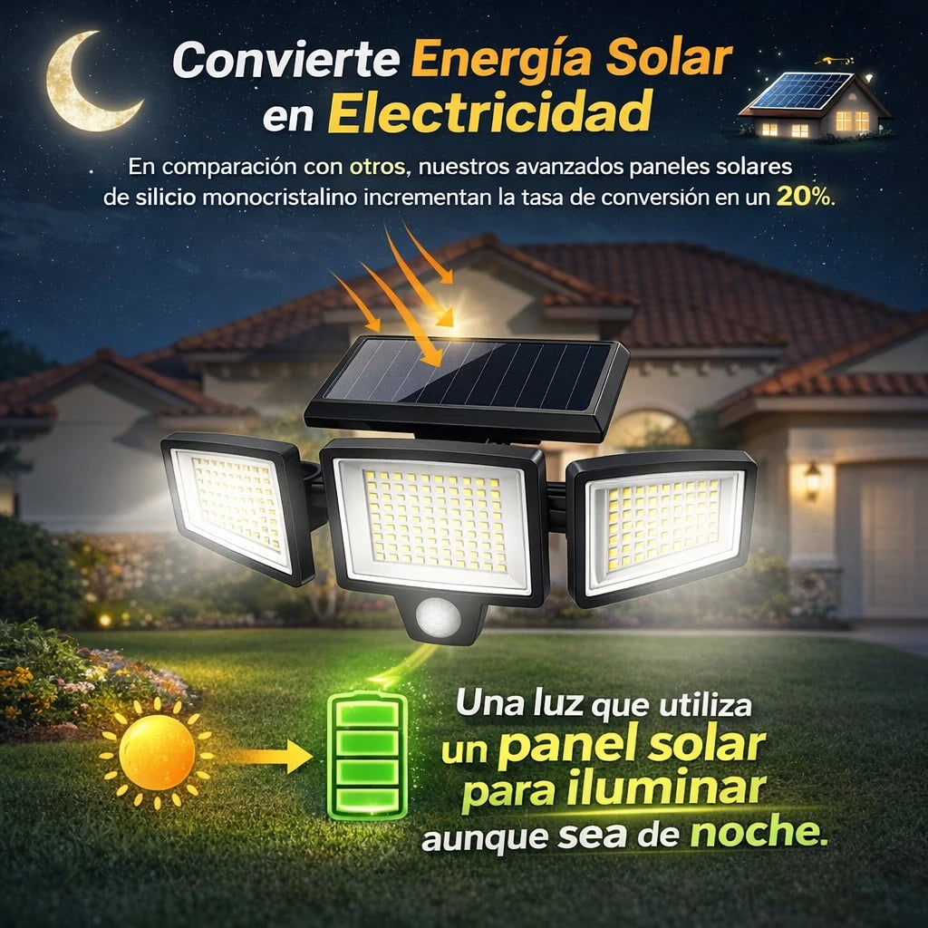 🔦 Seguridad automática para tu hogar sin pagar electricidad.