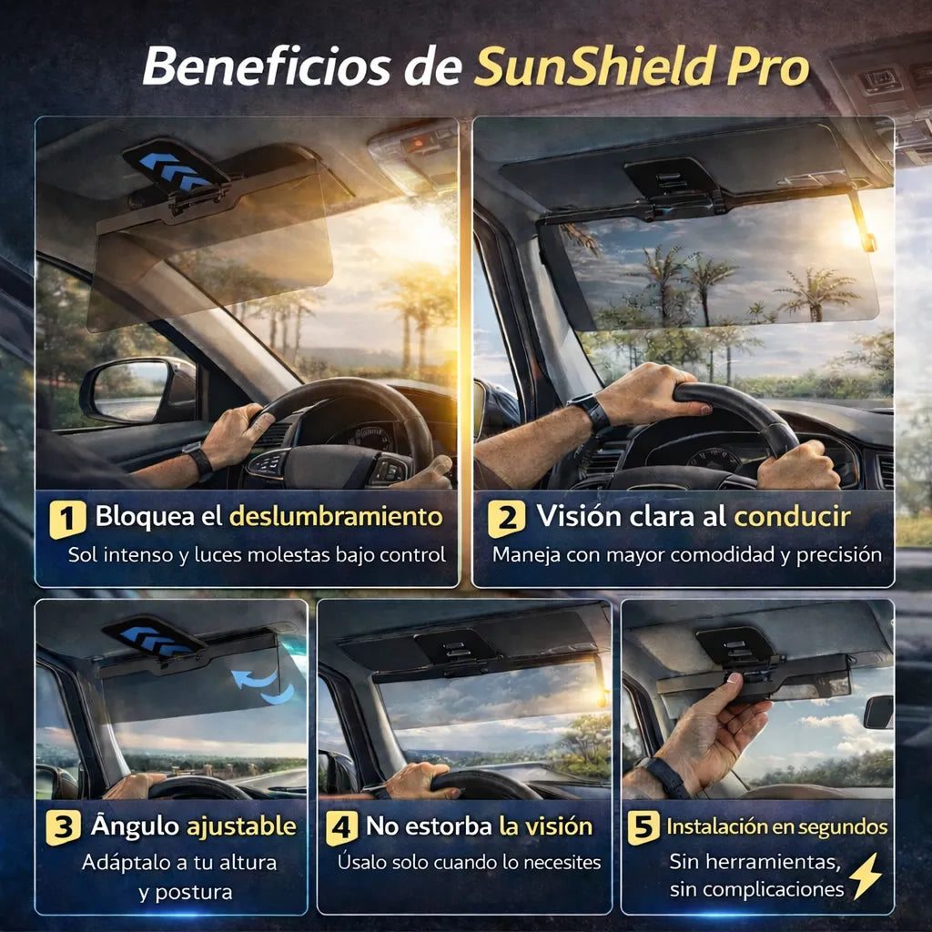 🌞 SunShield Pro™ – Visión sin reflejos en todo momento