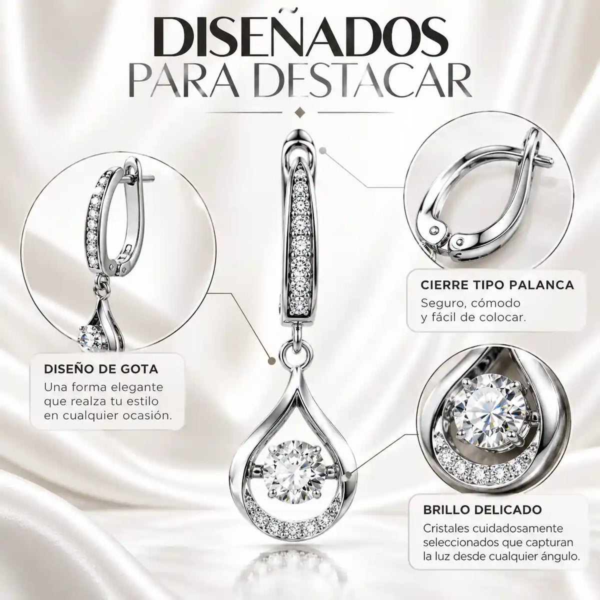 Los pendientes que hacen que te volteen a ver con brillo de diamante, a precio que sí puedes pagar