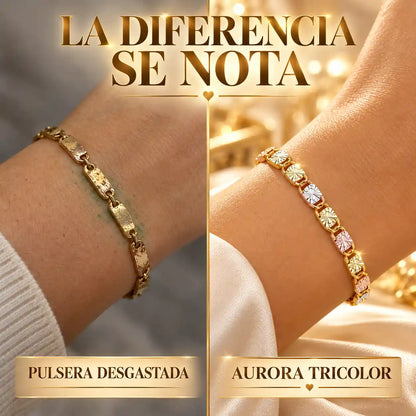 Oro de 14k que no se pone verde. Ni con el agua.