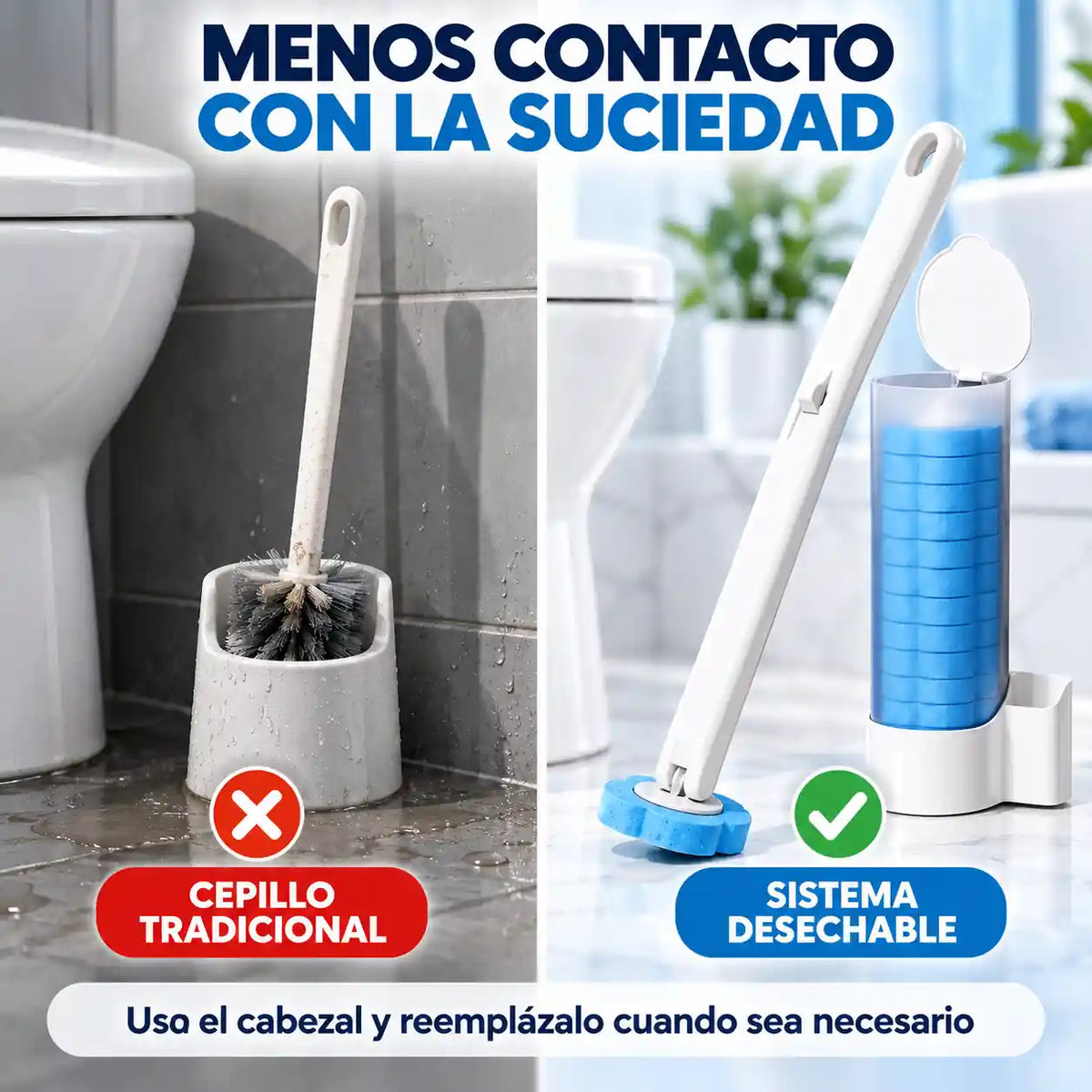LIMPIA SIN TOCAR LA SUCIEDAD: USA, BOTA Y LISTO