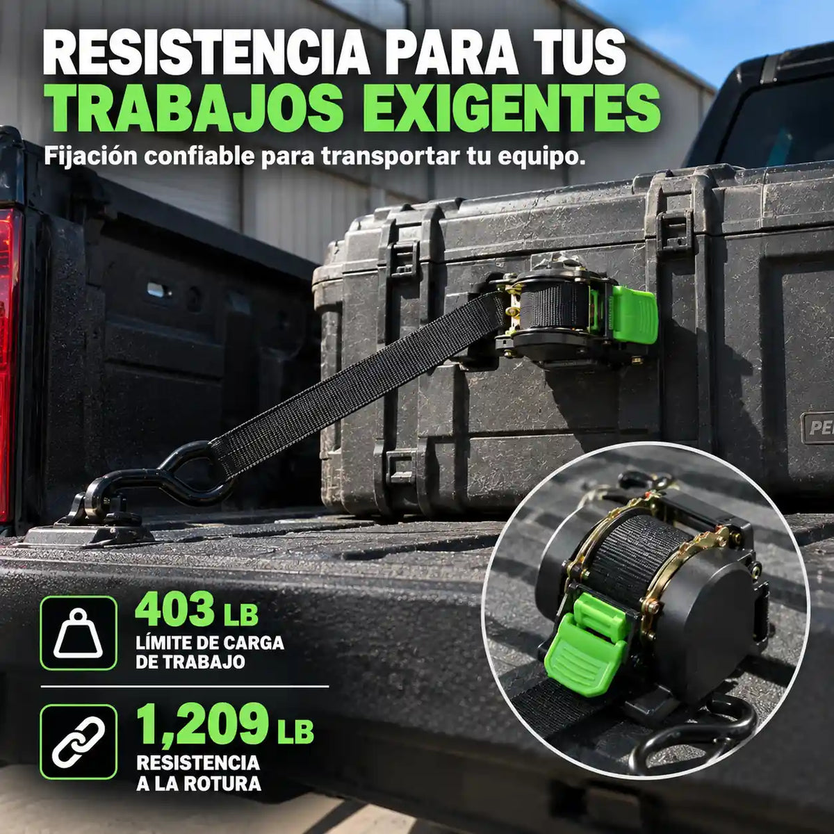 Asegura tu carga tú solo en 10 segundos sin nudos, sin cuerdas sueltas, sin sustos en el camino