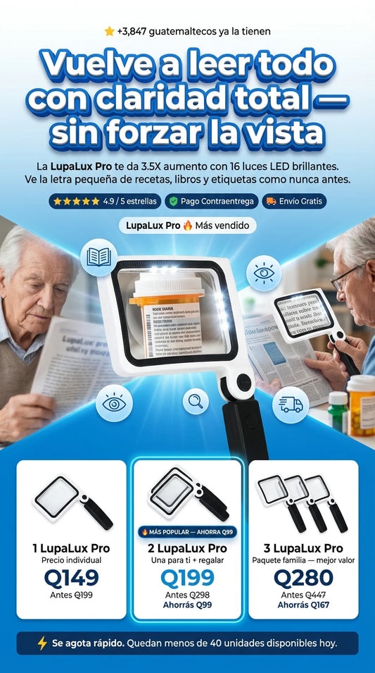 Lupa con Luz Led Profesional