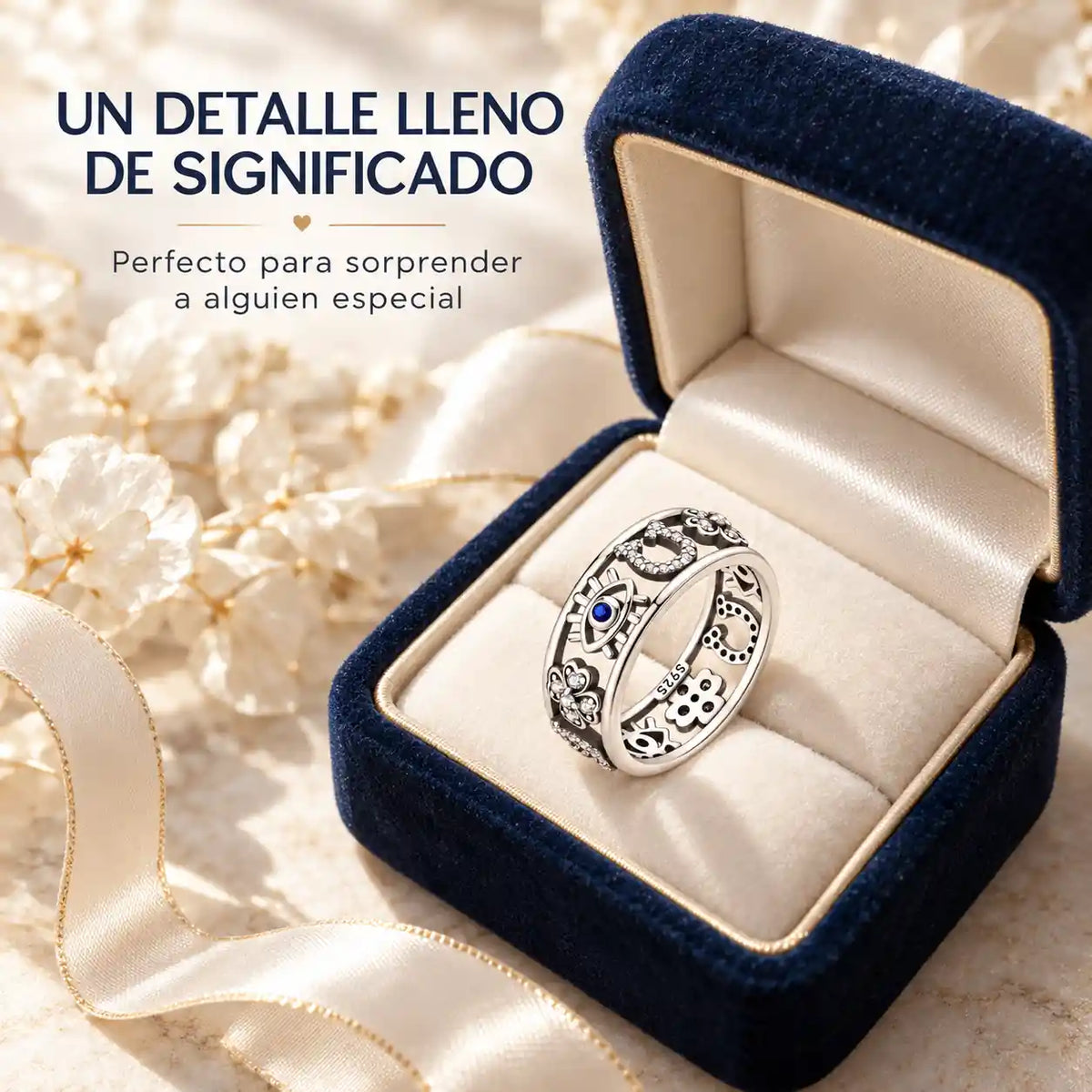 El anillo que lleva tu protección y tu suerte contigo en cada paso que das